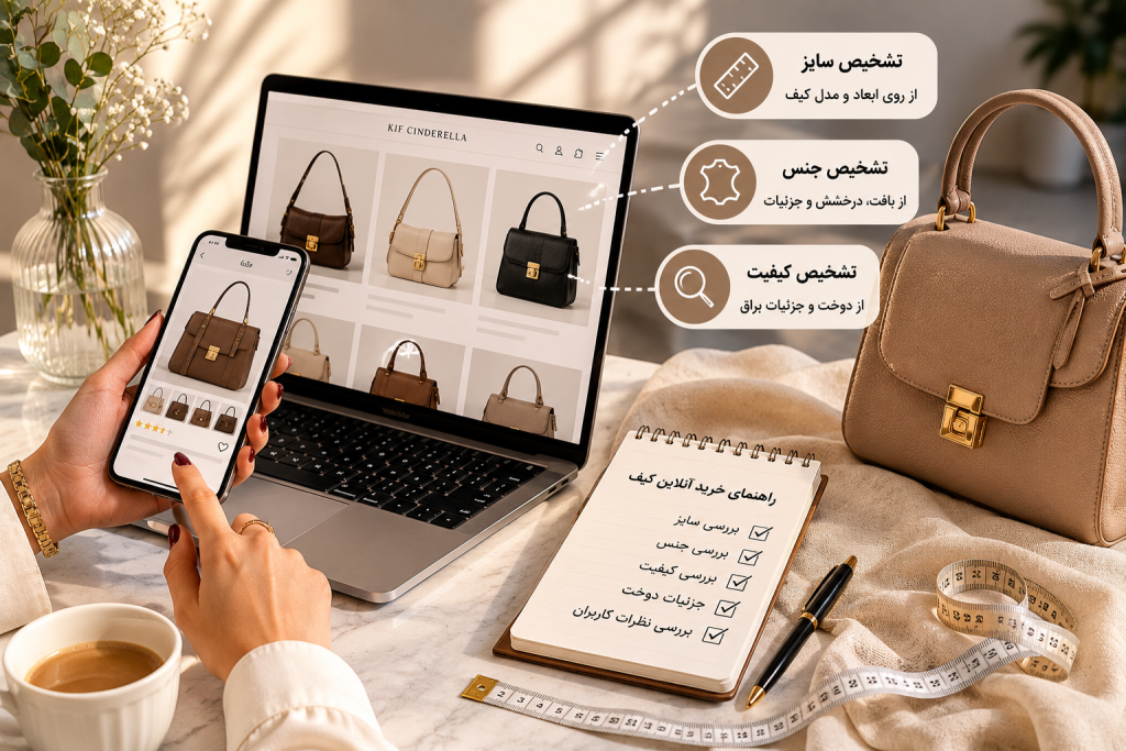 راهنمای خرید کیف زنانه آنلاین؛ چطور سایز، جنس و کیفیت را از روی عکس تشخیص دهیم؟ 7 c0f5baba 9348 4169 939e dddbbe3c14c5 8