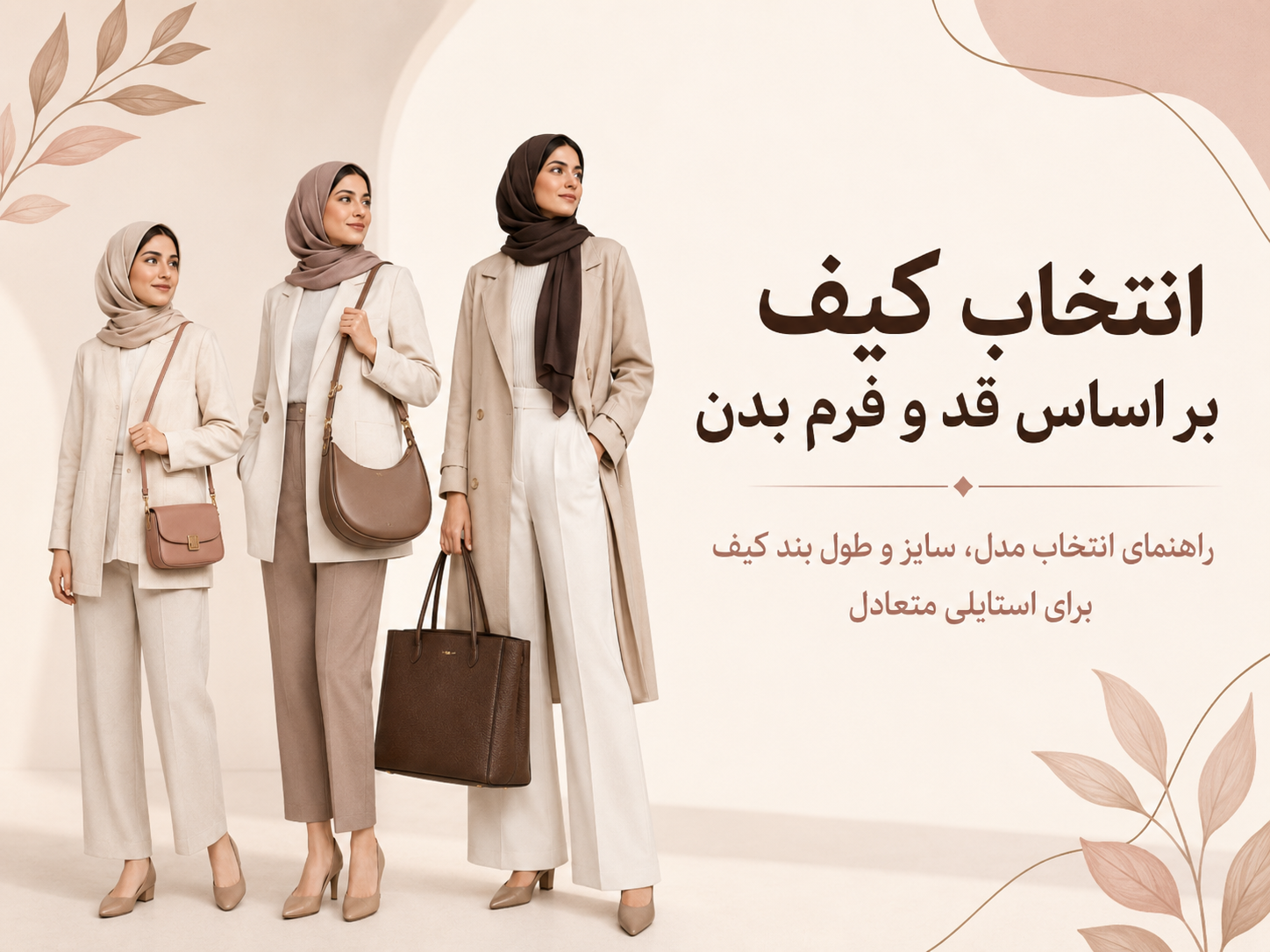 انتخاب کیف بر اساس قد و فرم بدن